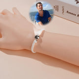 Personalized Photo Bracelet Stainless Steel Family Pet Couples Gift