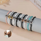 Personalized Photo Bracelet Stainless Steel Family Pet Couples Gift
