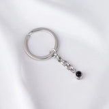 Pet Photo Keychain Silver Rose Gold Personalized