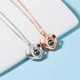 Projection Photo Necklace For Women Personalized Pendant Jewelry