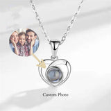 Projection Photo Necklace For Women Personalized Pendant Jewelry