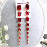 AB Crystal Rhinestone Drop Earrings for Women