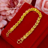 Real 14k Jewelry Adjustable Charm Bracelet Wedding Bangles