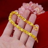 Real 14k Jewelry Adjustable Charm Bracelet Wedding Bangles
