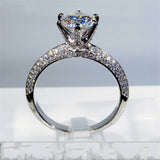 Tibetan Silver Zircon Wedding Band for Women