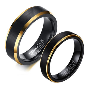 Matte Tungsten Carbide Wedding Bands for Couple 4mm 6mm