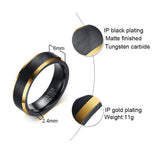 Matte Tungsten Carbide Wedding Bands for Couple 4mm 6mm