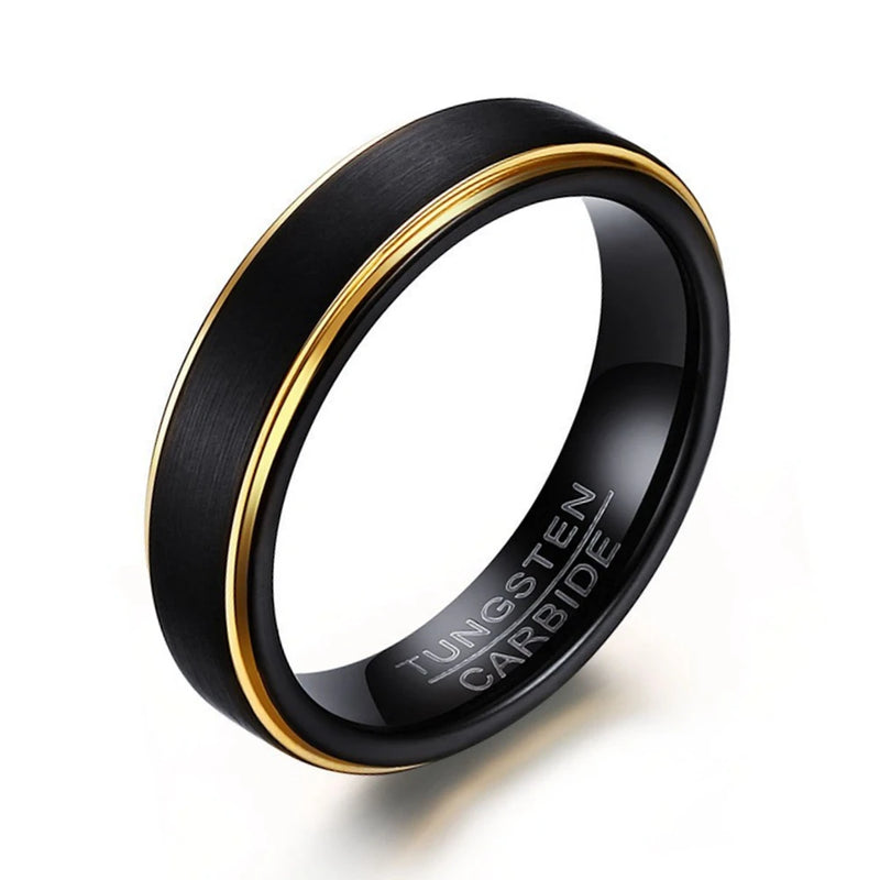 Matte Tungsten Carbide Wedding Bands for Couple 4mm 6mm