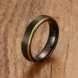 Matte Tungsten Carbide Wedding Bands for Couple 4mm 6mm