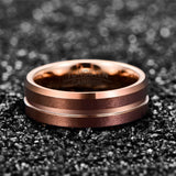 Promise Wedding Tungsten Ring for Men Women Rose Classic Couple Rings