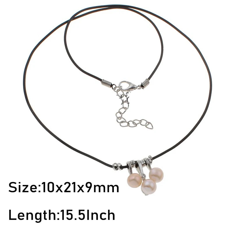 Natural Cultured Pearl Jewelry Set, Seed Beads Bracelet & Necklace