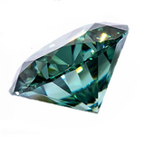 0.5ct 5.0mm Green Moissanite Real Aquamarine Loose Stone