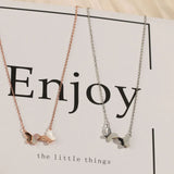 S925 Sterling Silver Tiny Butterfly Pendant Necklace