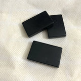 100% Natural Shungite Bead Pendant, Rectangle Healing Pendant