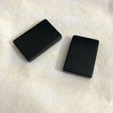 100% Natural Shungite Bead Pendant, Rectangle Healing Pendant