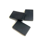 100% Natural Shungite Bead Pendant, Rectangle Healing Pendant
