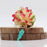 925 Silver Green Opal Lebanon Map Necklace For Women