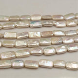 8Pcs 9*17MM AA Natural Freshwater Pearl Strand Ear Beads