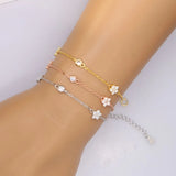 Delicate Dainty Cz Flower Bracelet 925 Real Paved High Adjustable Size