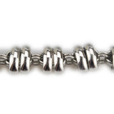 Heart Chain Link Bracelet High Stainless Steel Silver Jewelry HF044