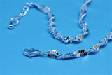 925 Silver Anklet Wave Bracelet Women's Jewelry Girls Birthday