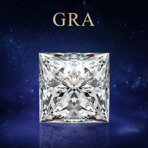 1-10ct D VVS1 Princess Cut Moissanite Loose Gemstone