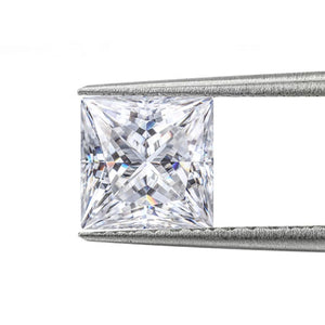 1-10ct D VVS1 Princess Cut Moissanite Loose Gemstone