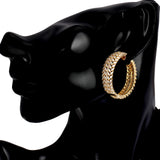 Crystal Hoop Earrings for Women - Wedding Prom Jewelry
