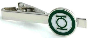 Green Lantern Tie Clips Cufflinks Wholesale Retail Copper Green Colour