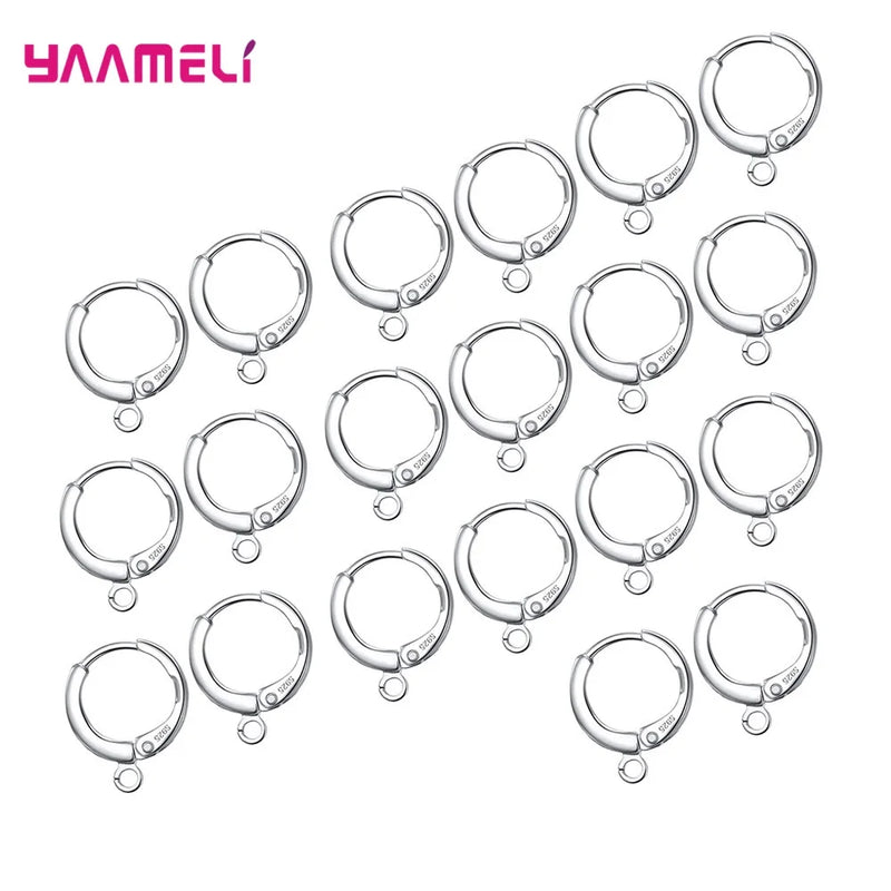 100% 925 Sterling Silver Earrings Lever Back Earwires 20PCS