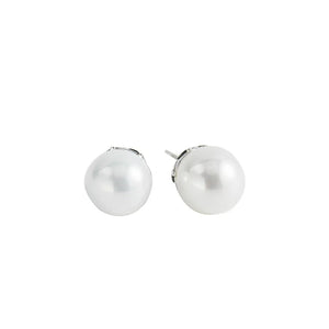 8MM Shell Pearl Stud Earrings, Hypoallergenic Women Jewelry