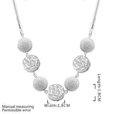 Silver Plated Necklace 7 Ball Meet Necklace SMTN680