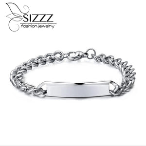 Stainless Steel ID Bracelets Bangles - Never Fade