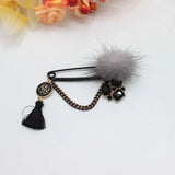 Hot Lady Brooch Pins Wool Designs Christmas Decorations Metal Pins Alloy Jewelry