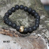Zircon Bracelet Natural Volcanic Beads Jewelry for Women