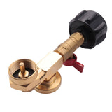 Propane Adapter 1Lb to 20Lb with Gauge and Valve