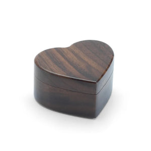 Vintage Walnut Flip Ring Storage Box