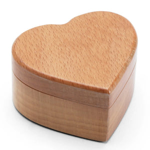 Vintage Walnut Flip Ring Storage Box