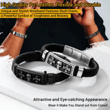 Prosteel Stainless Steel Skull Head Bracelet Mens Punk Jewelry Gift
