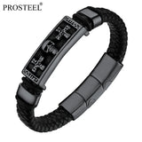 Prosteel Stainless Steel Skull Head Bracelet Mens Punk Jewelry Gift