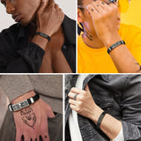 Prosteel Stainless Steel Skull Head Bracelet Mens Punk Jewelry Gift