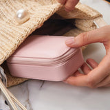 Leather Jewelry Storage Box for Travel Beauty Organizer