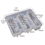 Silicone Resin Mold Phone Stand Keychain Holder Epoxy Craft Tools