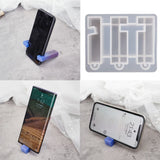 Silicone Resin Mold Phone Stand Keychain Holder Epoxy Craft Tools