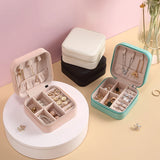 Travel Leather Jewelry Box Organizer for Jewellery Storage