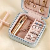 Travel Leather Jewelry Box Organizer for Jewellery Storage