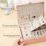 Travel Jewelry Box Earrings Organizer