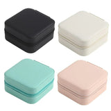 Travel Jewelry Box Organizer Earrings Ring Necklace Holder Case Women