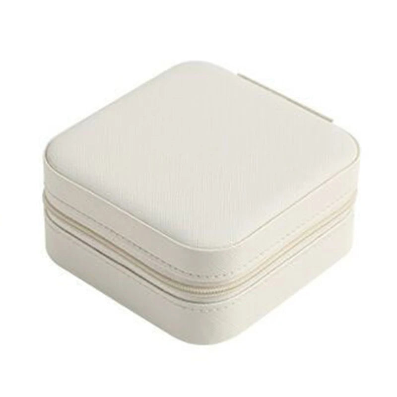 Travel Jewelry Box Organizer Earrings Ring Necklace Holder Case Women