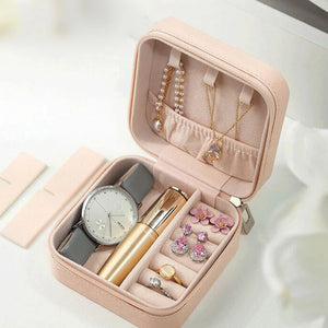 Travel Jewelry Box Organizer Earrings Ring Necklace Holder Case Women